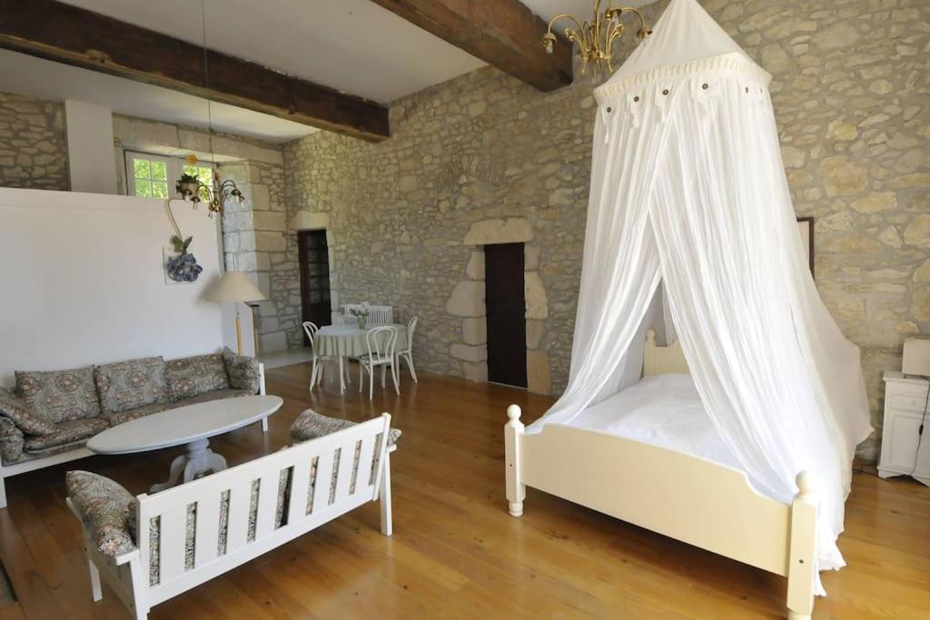 Chateau Barayre - Beautiful 12Th Century Castle With Pool And Large Garden Laussou Eksteriør billede